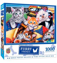 Puzzle MasterPieces Chatons entre couvertures 1000 pièces