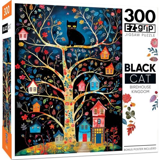 Puzzle MasterPieces Chat Noir Des Nichoirs XXL 300 pièces