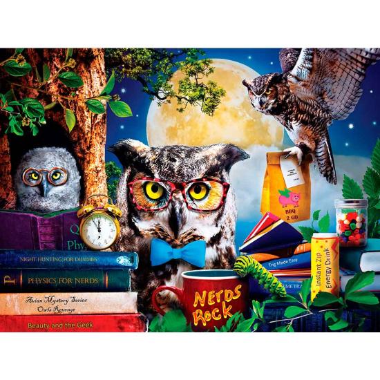 MasterPieces Puzzle Study Group of Night Owls XXL par