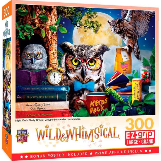MasterPieces Puzzle Study Group of Night Owls XXL par
