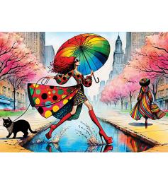 Puzzle MasterPieces Un Défilé Parfait Sous La Pluie 1000 Pcs