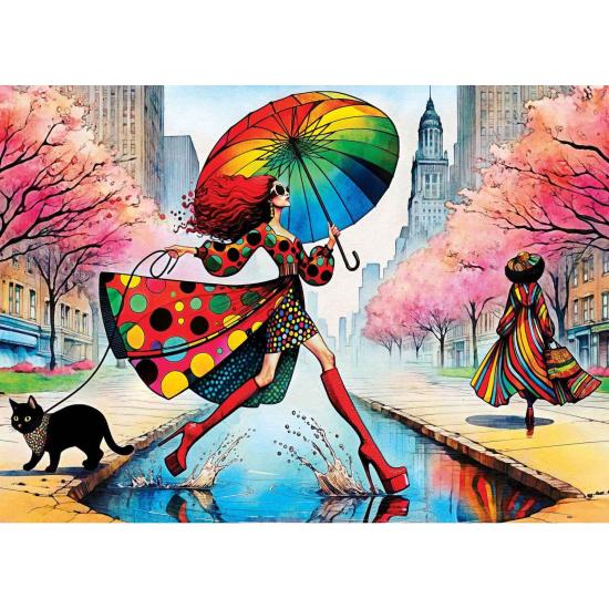Puzzle MasterPieces Un Défilé Parfait Sous La Pluie 1000 Pcs