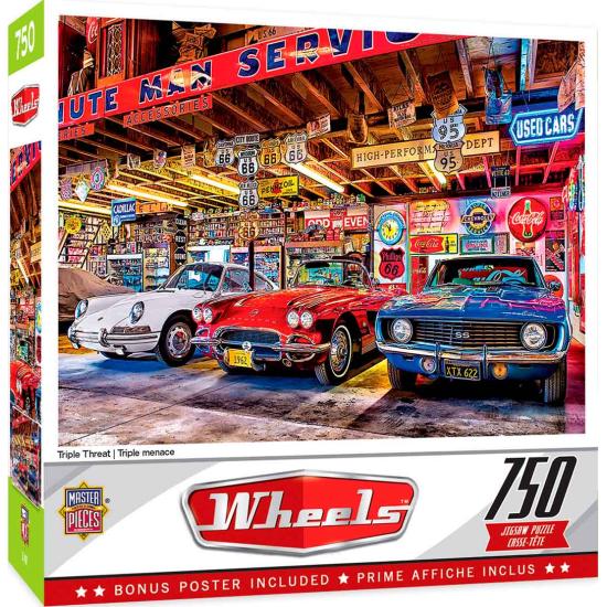 Puzzle MasterPieces Les Trois Voitures de 750 Pzs