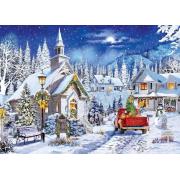 Puzzle MasterPieces Lumières D'Hiver De La Chapelle 1000 Pieces