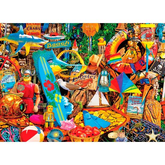 Puzzle MasterPieces Beach Time Market 1000 pièces