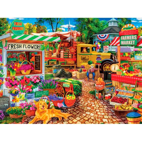 Puzzle MasterPieces Market dans le Carré de 750 Pièces