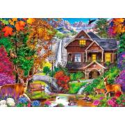 MasterPieces Puzzle Hidden Falls Retreat 1000 pièces