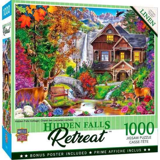 MasterPieces Puzzle Hidden Falls Retreat 1000 pièces