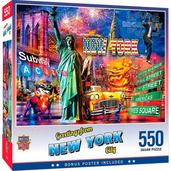 MasterPieces Puzzle Salutations de New York 550 pièces MasterPieces Puzzle Salutations de New York 550 pièces