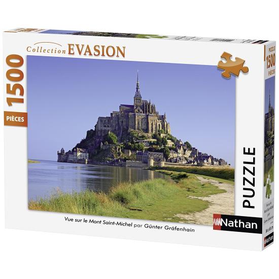 Puzzle Nathan Sud Vue du Mont Saint Michel 1500 pièces