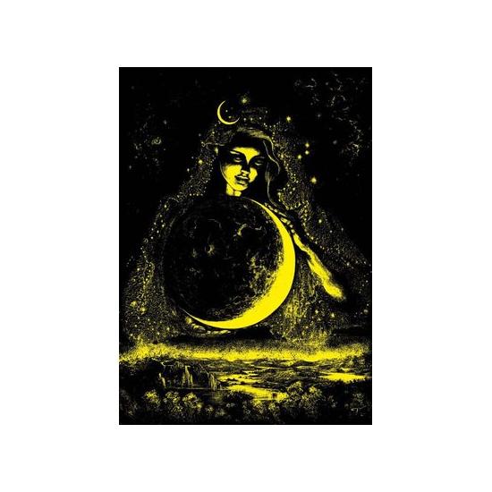 Puzzle Neon Art Puzzle Déesse de la Lune 1000 Pièces