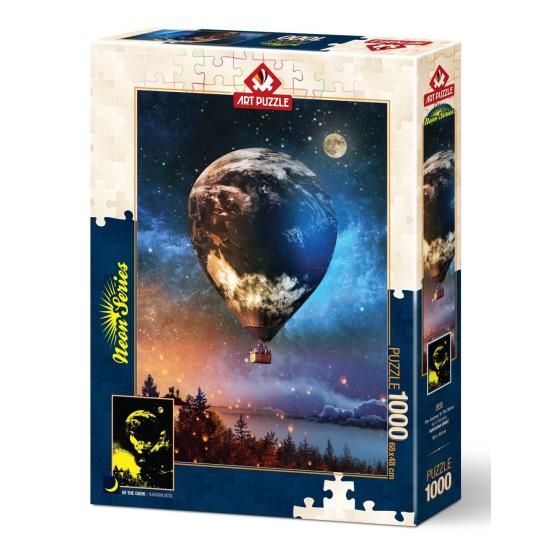 Puzzle Neon Art Puzzle Le Voyage dans la Lune 1000 Pièces