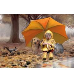 Puzzle Nova sous le parapluie 1000 pièces