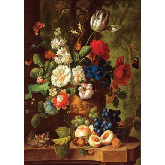 Puzzle Nova Nature Morte de Roses et Tulipes 1000 Pièces
