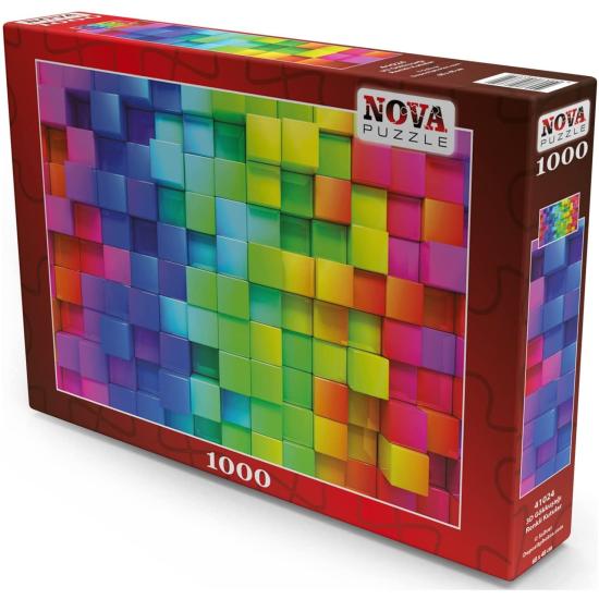 Puzzle Nova Boîtes de couleurs arc-en-ciel 1000 pièces