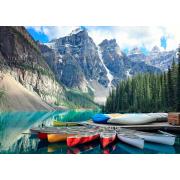 Puzzle 1000 pièces Nova Canoes on Moraine Lake