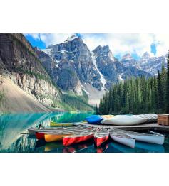 Puzzle 1000 pièces Nova Canoes on Moraine Lake