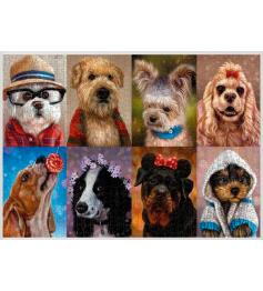 Puzzle Nova Collage de Chiens Horizontal 1000 Pièces