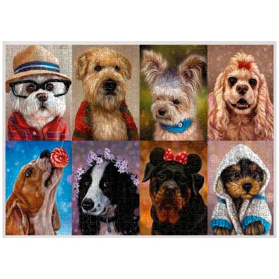 Puzzle Nova Collage de Chiens Horizontal 1000 Pièces