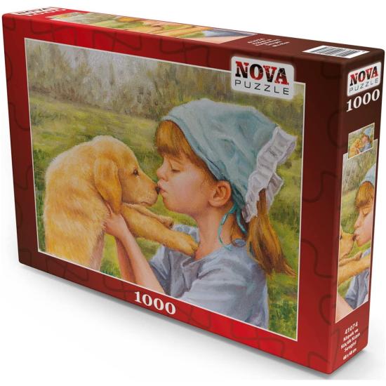 Puzzle Nova Le chien et l'amour de la fille 1000 pièces