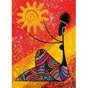 Puzzle Nova Le soleil et la femme africaine 1000 pièces