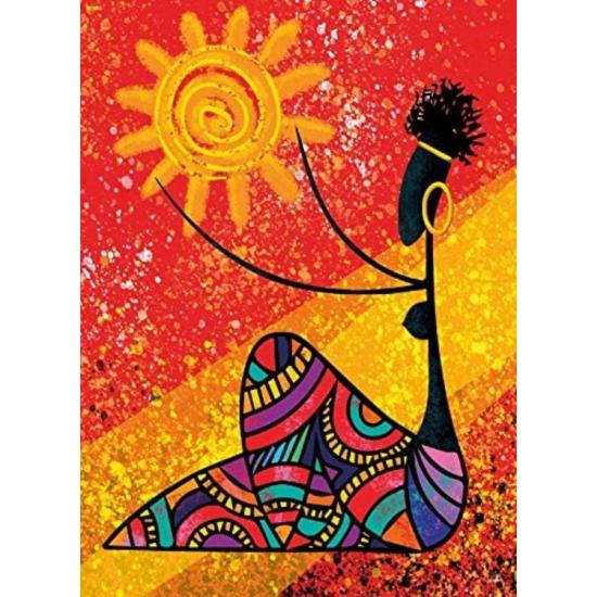 Puzzle Nova Le soleil et la femme africaine 1000 pièces