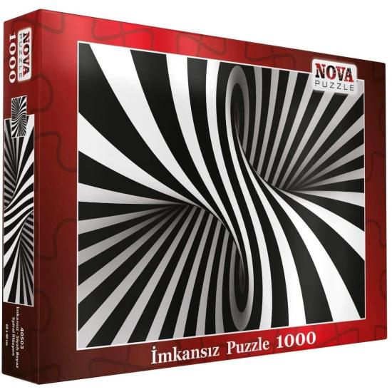 Puzzle Nova Spiral noir et blanc 1000 pièces