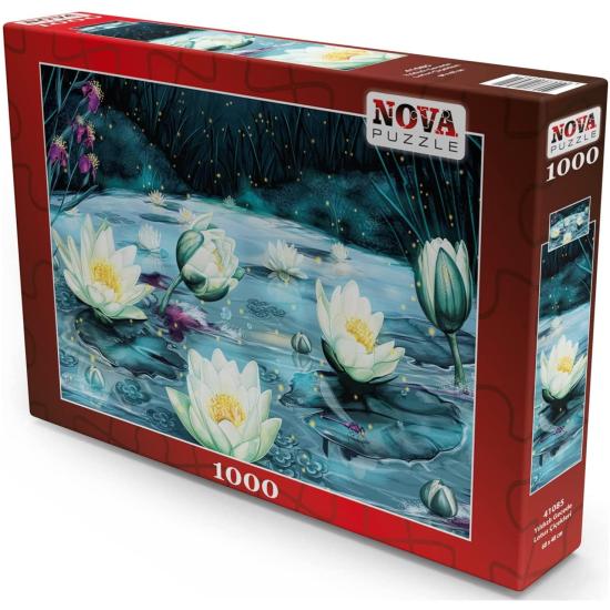 Puzzle 1000 pièces Fleurs de lotus Nova