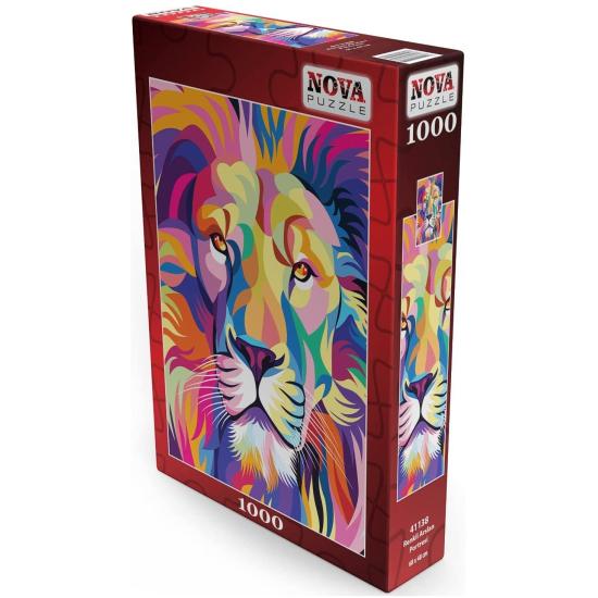 Puzzle Nova Lion Coloré 1000 Pièces