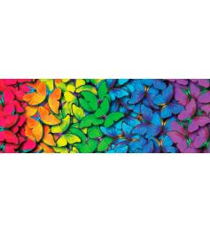 Puzzle 1000 pièces Papillons arc-en-ciel Nova Panorama