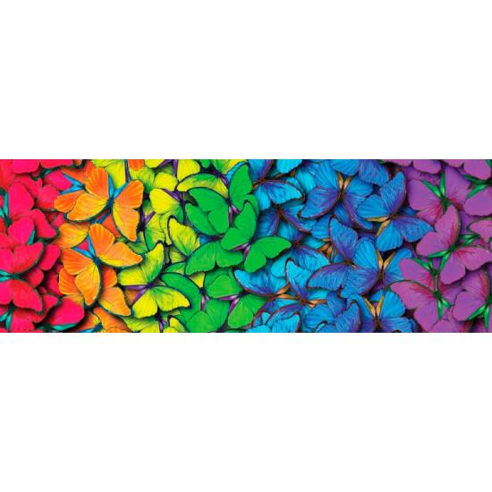 Puzzle 1000 pièces Papillons arc-en-ciel Nova Panorama