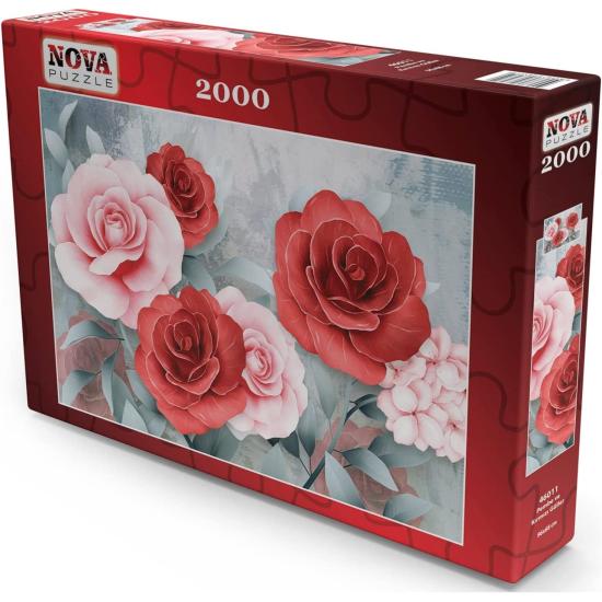 Puzzle Nova Roses rouges et roses 2000 pièces