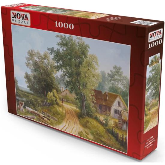 Puzzle Nova Une journée à la Campagne du Village de 1000 Pièces