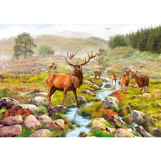 Otter House Cerf dans le parc national Puzzle 1000 pièces