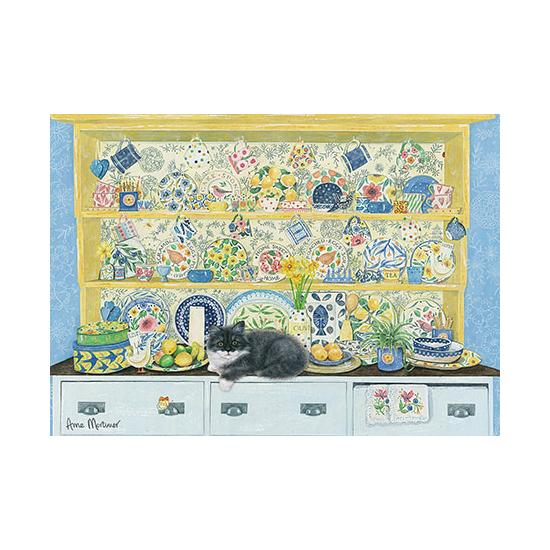 Otter House Puzzle Le buffet et le chat 1000 pièces