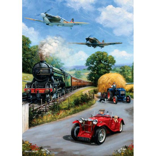 Otter House Nostalgic Transportation Puzzle 1000 pièces