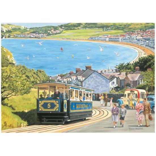 Otter House Tram by the Sea Puzzle 1000 pièces