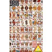 Piatnik Puzzle Jeu de Cartes 1000 Pièces