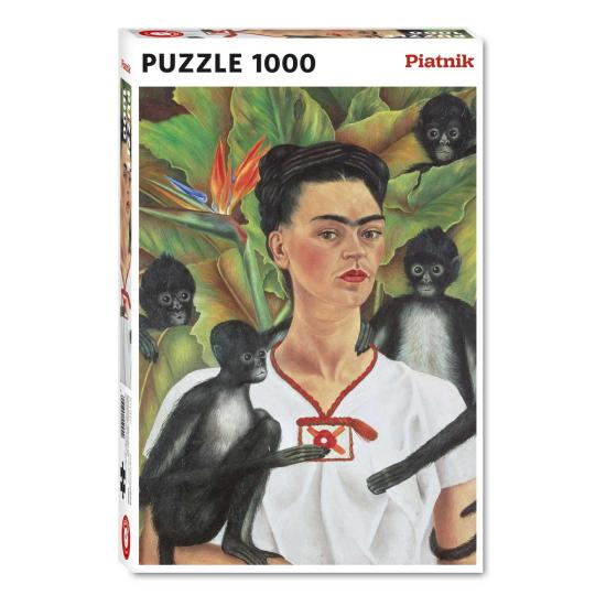 Piatnik Frida Kahlo Autoportrait avec des singes Puzzle 1000 piè