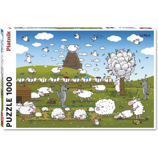 Piatnik Puzzle Moutons au paradis 1000 pièces
