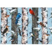 Puzzle Piatnik Oiseaux d'hiver 1000 pièces