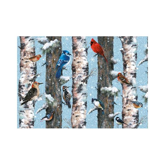 Puzzle Piatnik Oiseaux d'hiver 1000 pièces