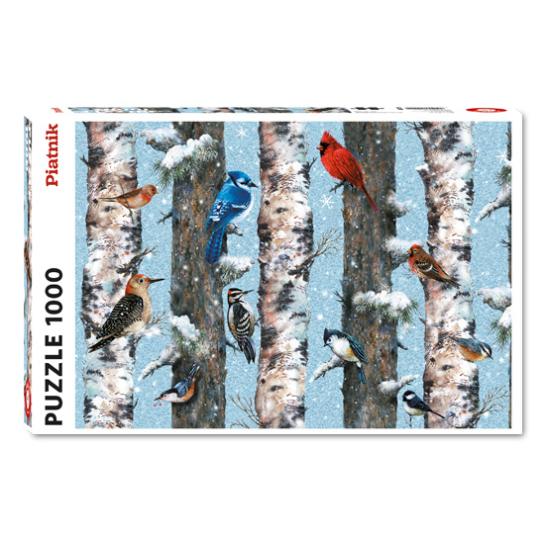 Puzzle Piatnik Oiseaux d'hiver 1000 pièces