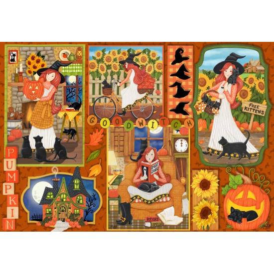 Puzzle Pieces and Peace Amis D'Halloween 1000 pièces