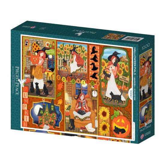 Puzzle Pieces and Peace Amis D'Halloween 1000 pièces
