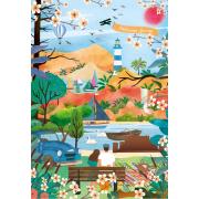 Puzzle Pieces and Peace Bienvenue au printemps 1000 pcs