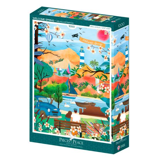 Puzzle Pieces and Peace Bienvenue au printemps 1000 pcs