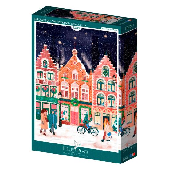 Puzzle Pieces and Peace Bruges à Noël 1000 Pcs