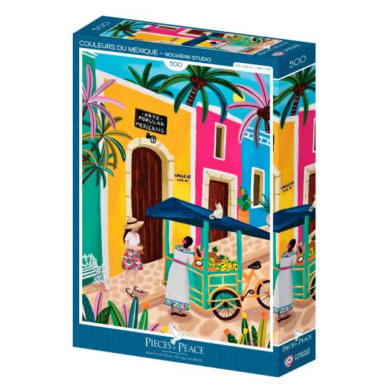 Puzzle Pieces and Peace Couleurs du Mexique 500 Pzs Puzzle Pieces and Peace Couleurs du Mexique 500 Pzs