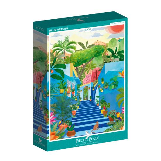 Puzzle Pièces et Paix Ciel Bleu 2000 Pièces